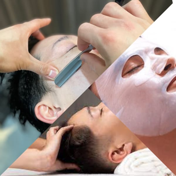 当店人気のヘッドスパやマッサージメニューなど多く取り揃えております！お顔に清潔感を出すお顔剃り⭐︎|Million Bucks Barbershop 御徒町店