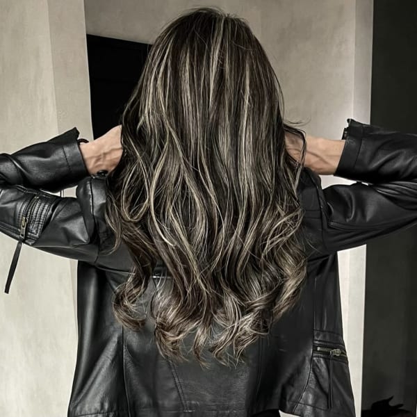 【外国人風/白髪ぼかし/茅ヶ崎】3Dハイライト＋マグネットカラー＋Tr※ブリーチ使用 |Aco