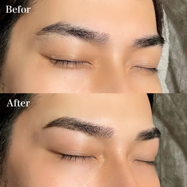 【make心斎橋店】大人気♪アイブロウワックスbefor→after|make Total Beauty メンズ眉毛|眉毛サロン