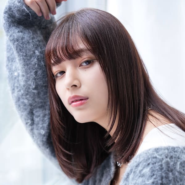 《伸びるだけの縮毛矯正は卒業!》naturalで柔らかな質感をダメージレスに◎最高の手触り*縮毛矯正|sweep 平尾