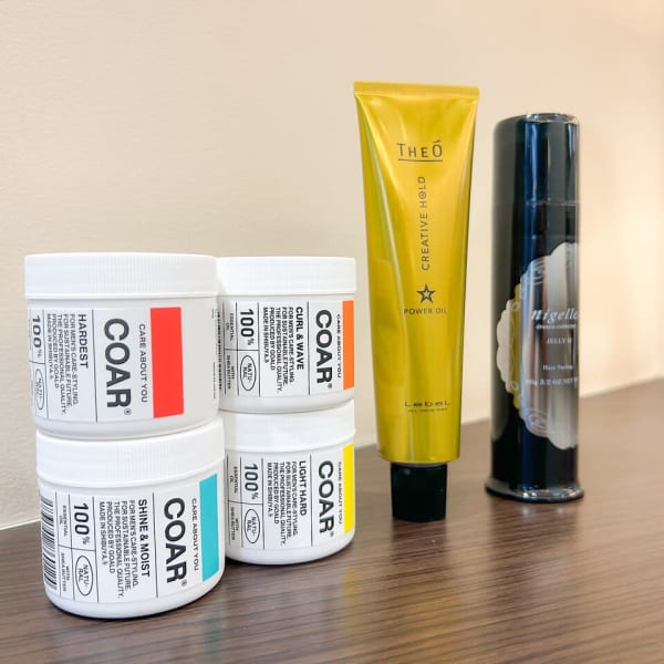 ヘアスタイルに合わせたスタイリング剤も豊富♪|BlANCO