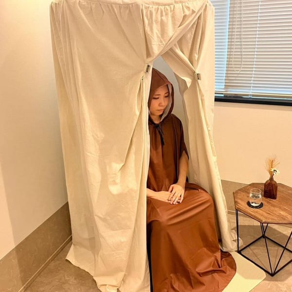 【ハーブテントに包まれてよもぎ蒸し】☆3500円で癒しの時間|筋膜リリースエステIDM横浜店