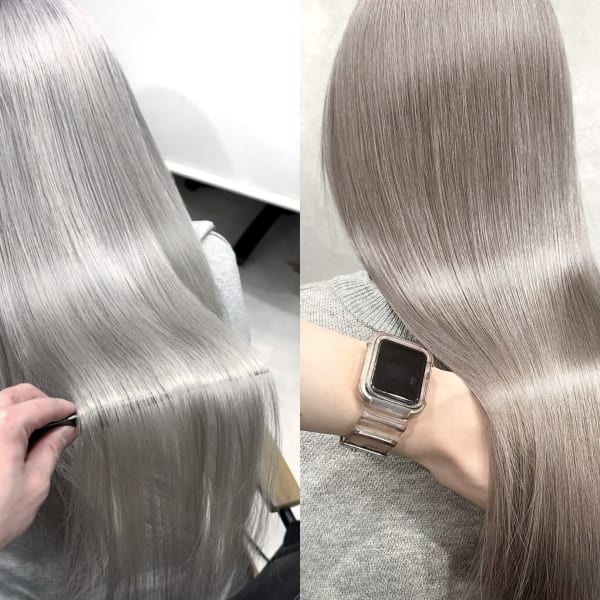 《ツヤがやばいっ⭐︎》高濃度水素ウルトワトリートメント&"X"トリートメント【ハイトーン/ブリーチ】|LOWRL 渋谷