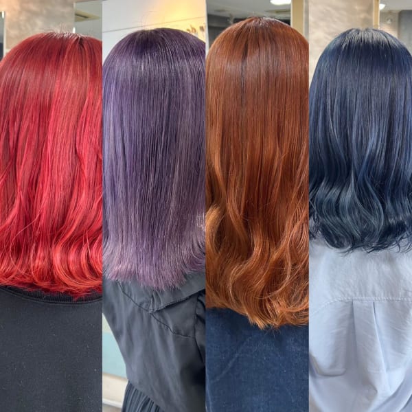 ハイトーンやインナーカラーなどのトレンドデザインから、艶・透明感を兼ね備えた髪質改善カラーまで…♪|soin de brace 小阪店
