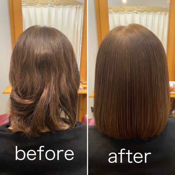 艶髪ストレートケアを施術されたお客様|オアシス