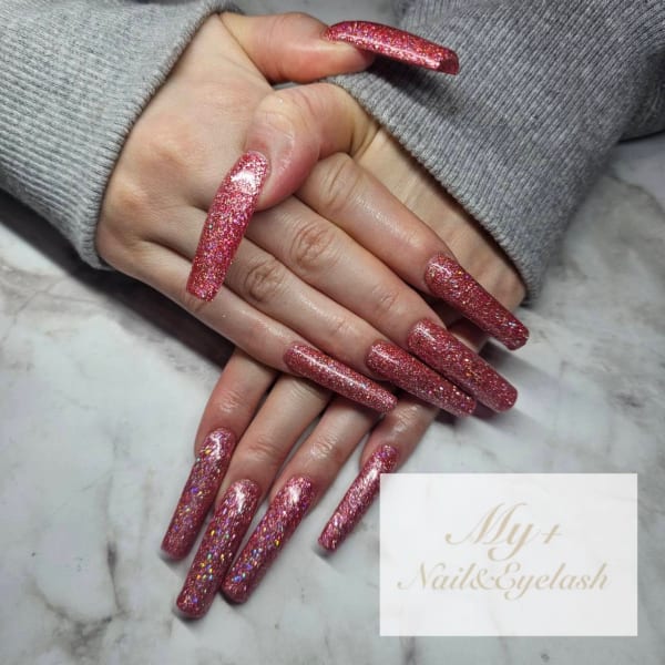 強度◎のExロングネイル^ ^|Nail＆Eyelash My＋ アメ村心斎橋店