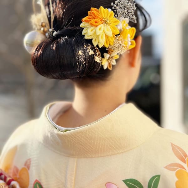 【成人式ヘアセット＆着付け】|ヘアメイク アンレーブ