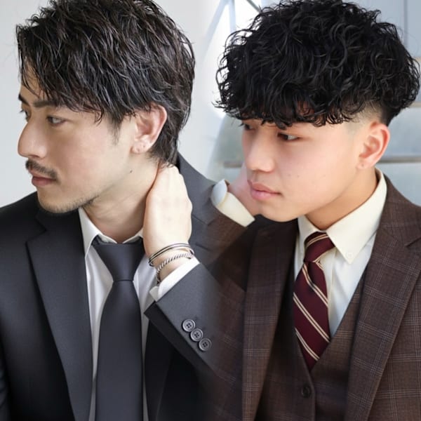 《パーマの種類も豊富》最新のメンズパーマ★お手入れ簡単★カッコイイが叶うパーマスタイルに仕上げます♪|Lond GULLMAN/メンズ専門サロン/名駅