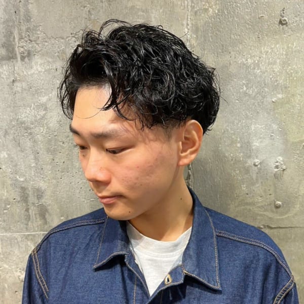 初めてのパーマも安心♪髪質にあわせての施術◎カット+パーマ+眉毛CUT今だけご新規様35%OFF!|MEN'S SALON SOLEIL by alfRed