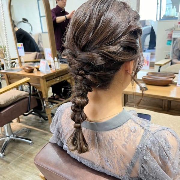 パーティーヘアセットが得意なサロン|N° +aero 横浜