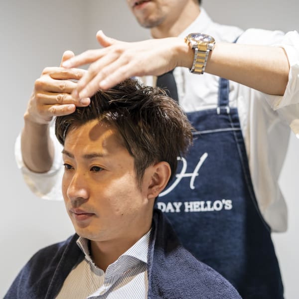 メンズカットに特化したスタイリストがあなたに似合うスタイルをご提案します|【メンズ個室サロン】ALL DAY HELLO'S