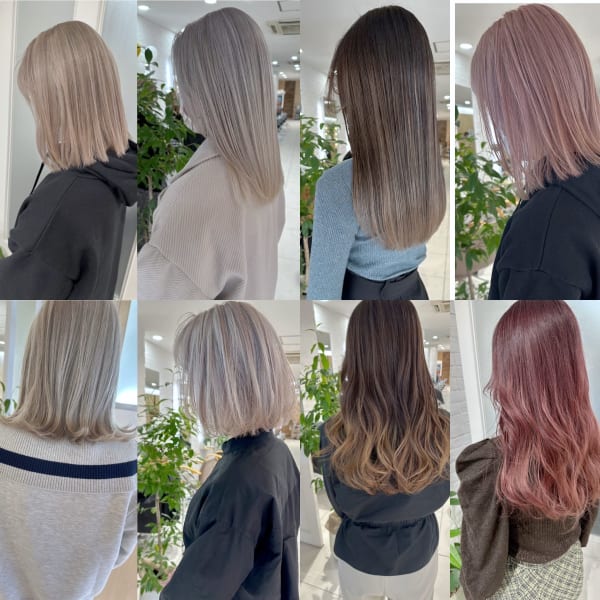 バレイヤージュ/インナーカラー/ハイライト/ハイトーン/透け感カラー/ブリーチを使ったデザインカラー|VANCOUNCIL kanayama 【ヴァンカウンシル 金山】