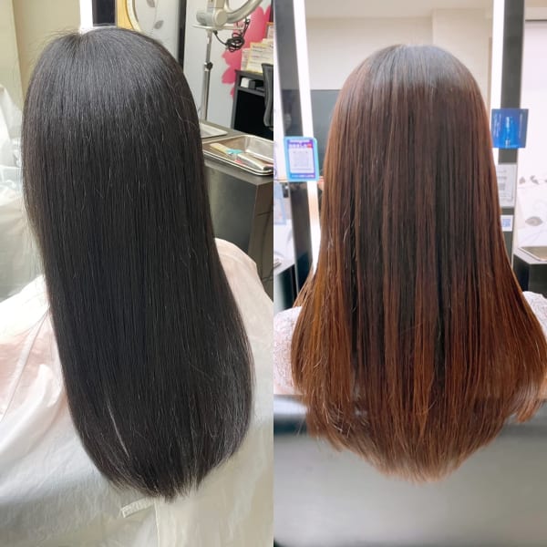 お客様の髪のクセや状態に合わせて、さまざまな種類の幅広いストレートメニューをご用意しております♪|tip・top 中村橋店