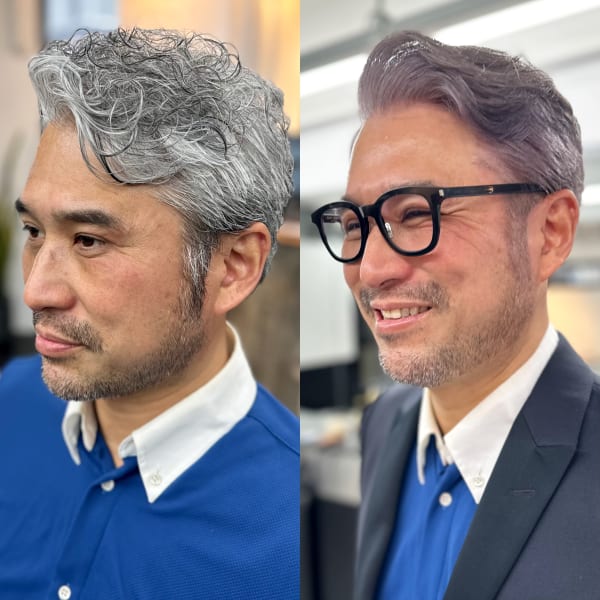 スピーディーグレイぼかし|BARBER MIKI