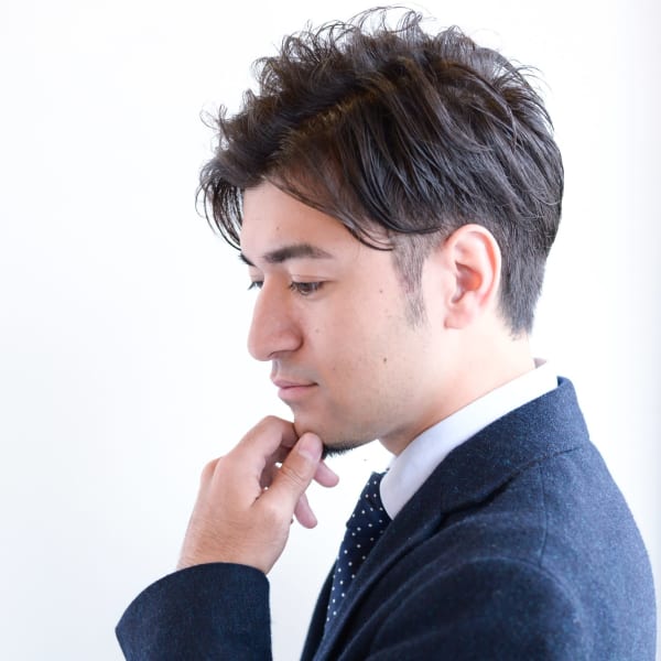 《メンズ歓迎》ビジネス〜カジュアルまで時間をかけずに決まる、再現性の高いヘアが人気☆|JITA