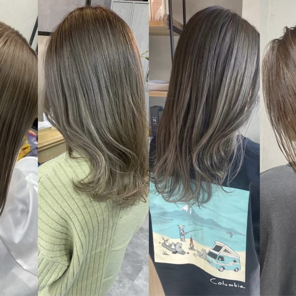 【トレンドカラーメニューも多数ご用意】ハイライト、ブリーチ、インナーカラーetc|latte hair lily