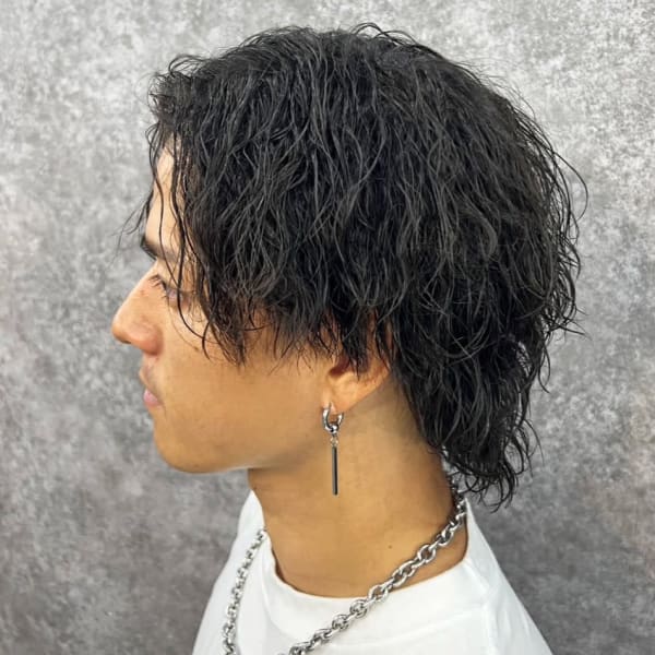 ダメージに合わせた薬剤で痛みを最小限に出来る波巻きパーマ<新小岩メンズ/新小岩メンズパーマ＞|RISE 新小岩店