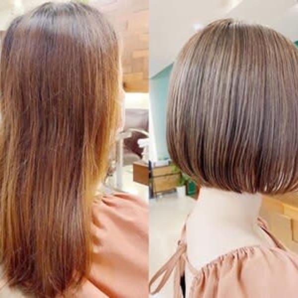 Before/After お客様リアルスタイル♪イメチェンお任せください|福岡 天神 大名 kchiara