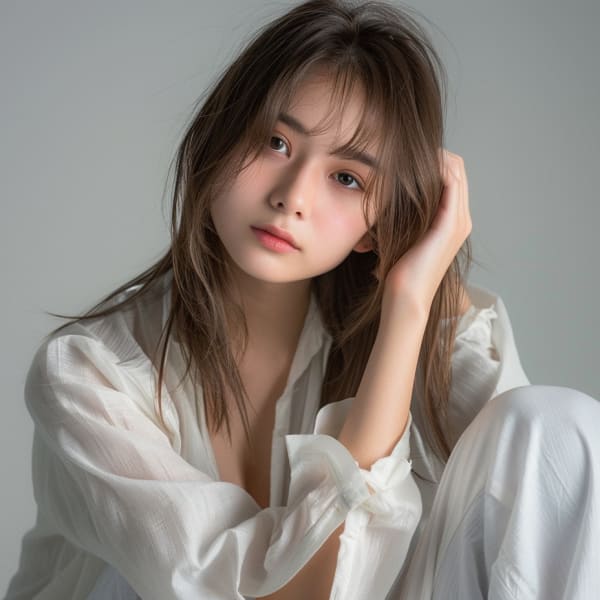 ツヤ感カラー(イルミナカラーやアディクシーカラーなど)で日本人独特の赤みを消しながら透明感UPします|【完全個室サロン】tocca hair&treatment 天神店