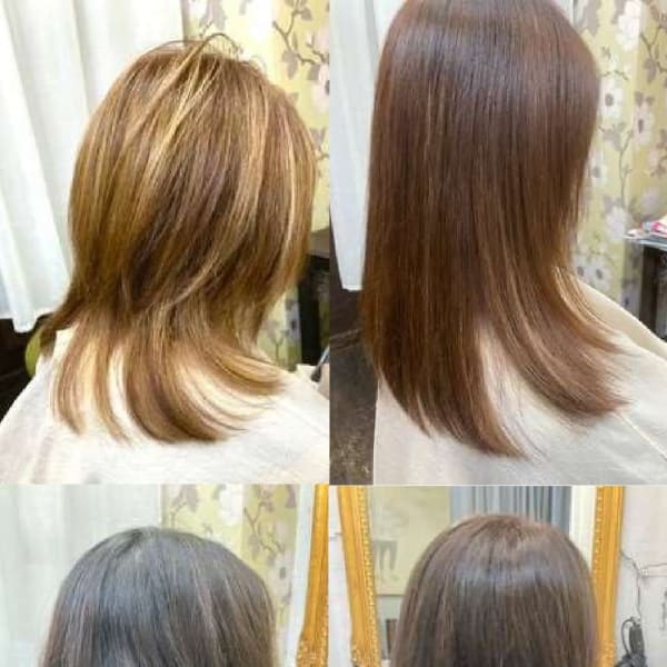 カット+ダブルカラー ハイライト|tete et clou