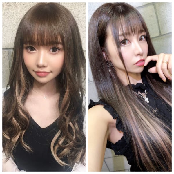 シースルーバング×シールエクステインナーカラー|RUNSO 新宿【ランソ】