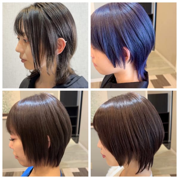 美フォルム、ショートボブ、ボブルフヘア|RUNSO 新宿【ランソ】