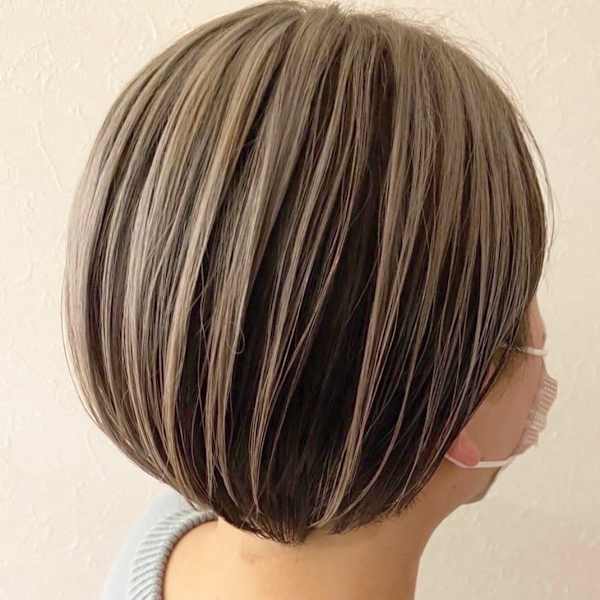 トレンドの【白髪ぼかしハイライト】で白髪が目立たないナチュラルヘアに♪明るめカラーも楽しめる☆|hair salon Wish