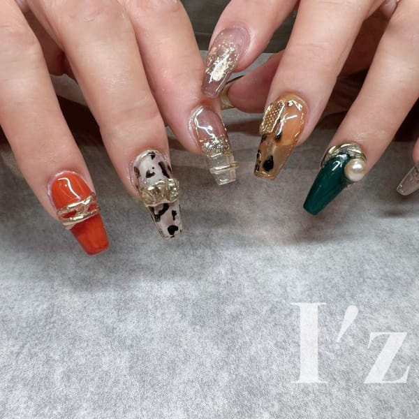 特殊技法も取り入れております♪|nail salon I’z