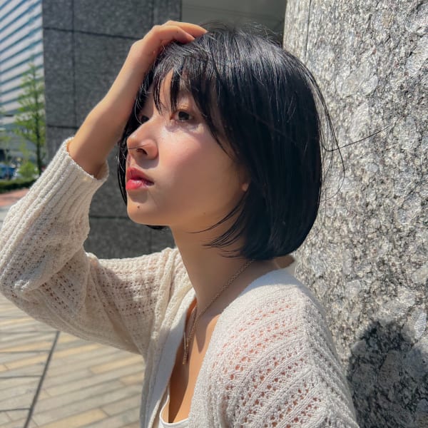 横顔美人＆後ろ姿も可愛いボブスタイル。伸びても可愛くキレイが続くボブスタイルが好評♪|Swd〜スウド〜