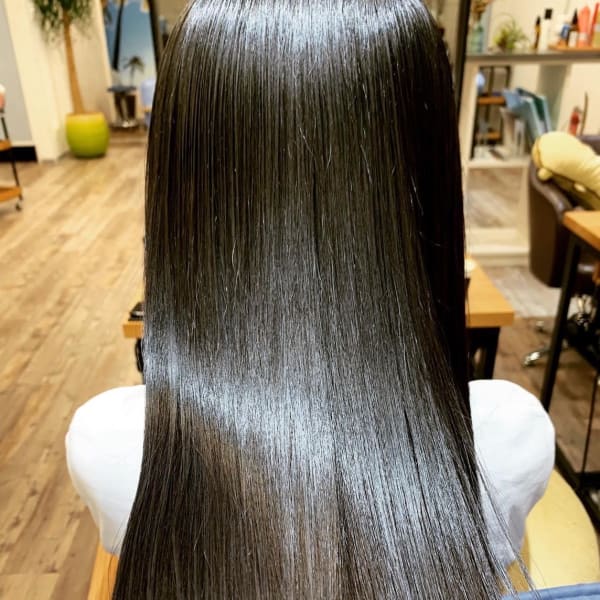 【縮毛矯正・ストレート】柔らかい地毛風ストレートに|Route 梅ヶ丘