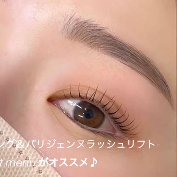 【人気.No.2☆】-美眉スタイリング&パリジェンヌラッシュリフトSet￥8500|Lily eye & nail 立川［まつ毛エクステ 美眉］