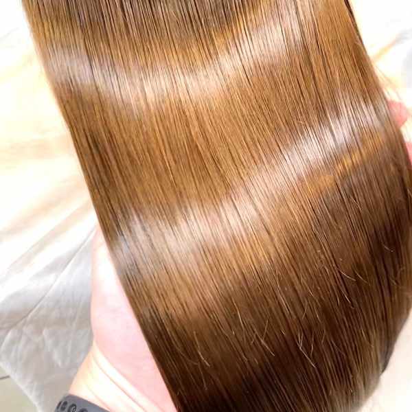 地毛風◎広がりやパサつきでお悩みの方への髪質改善ストレート|soin de brace 今里店