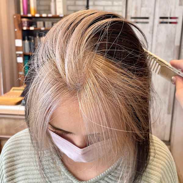 白髪が増えてきた悩みにオススメな、ハイライトカラーやワンカラーで作る白髪ぼかしカラー　[横須賀中央]|bijou amour