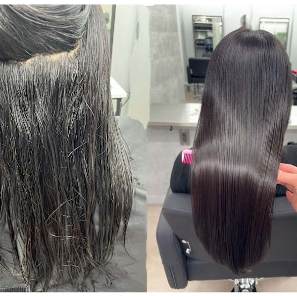 あなたに合わせた薬剤で圧倒的なツヤ感と柔らかさ◎髪質改善縮毛矯正でダメージレスに癖を伸ばす◎|CYNTHIA新宿/髪質改善【シンシア】