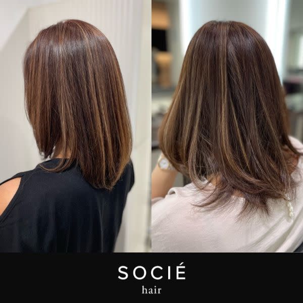 【脱白髪染め】一人ひとりの髪質に合わせた髪と頭皮に優しいカラーでいつまでも美しく|ヘアーサロン ソシエ 生駒店