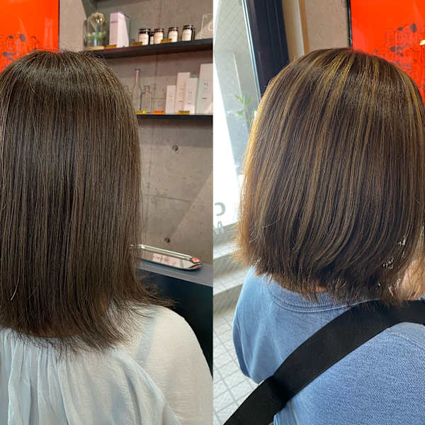 白髪ぼかししながらもデザインカラー大人女性向けこだわりサロン|CREW