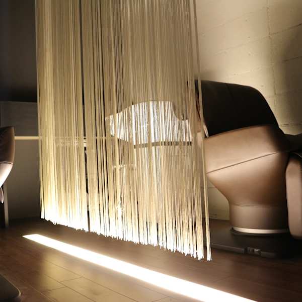 五感を癒す照明と深い睡眠へと導く音響、aromaの香りでリラクゼーション効果の高いスペースです。 |atelierporto【アトリエポルト】