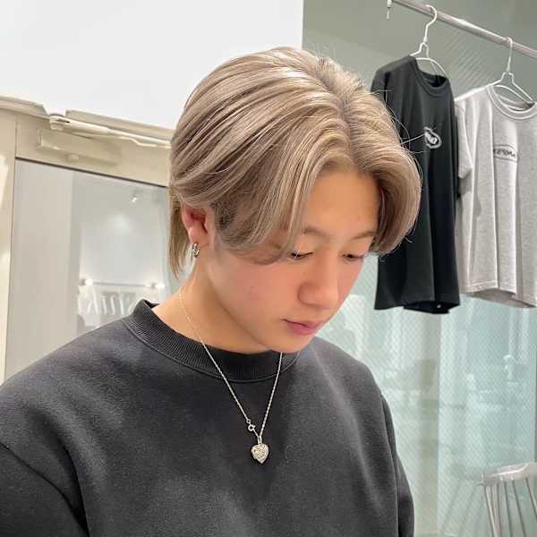 【メンズカラー】透明感満載!メンズハイトーンカラー◎カラーはkeshiki|keshiki大名