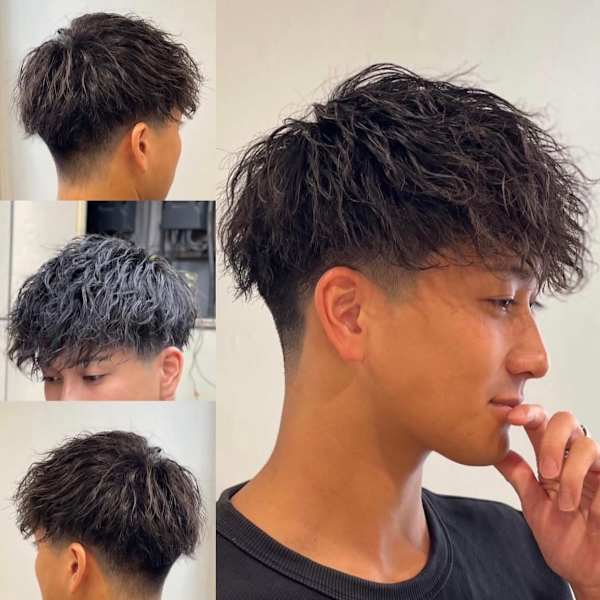 《再現性☆彡》【こだわりNo.8】メンズカット＋ツイストスパイラルパーマ ￥18,150|ドルクス日本橋