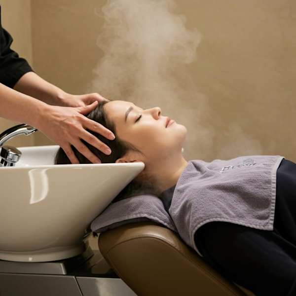 ●フルフラットになるシャンプー台でのヘッドスパは至福の癒しです♪長時間でも痛くならないのが大人気●|CREAR brote