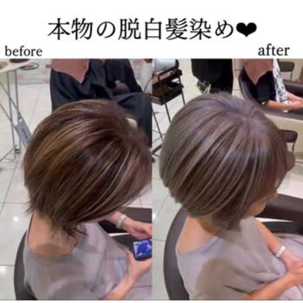 グレイカラー・白髪カバーが得意なサロン|Loe 元町店