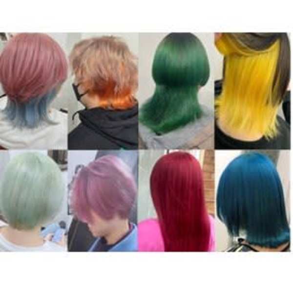 派手髪.ハイトーンお任せあれ♪シールエクステで派手髪ロングも◎|エクステ・ブリーチ・髪質改善・縮毛矯正専門店 EDeN MAeD 天神店