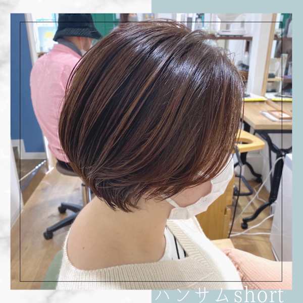 ブリーチやハイライト無しでも柔らかく上品に《白髪ぼかしカラー》|am hair design 仙台 八幡
