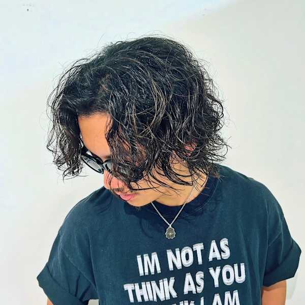 メンズパーマが得意♪刈り上げからミディアムボブ、ロングスタイルまで幅広く対応◎|Hanon by LINKTH