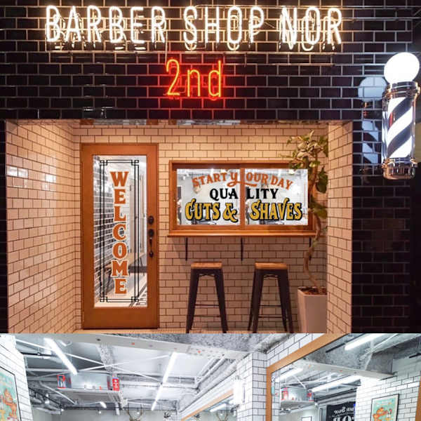 店内、外装インテリアが自慢のサロン！|理容室 BARBERSHOP NOR 【2nd】/武蔵小山/品川