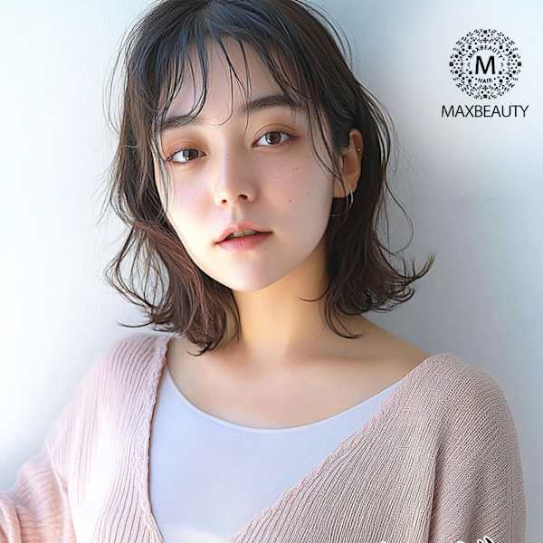 シースルーバングくびれ無造作ハネロブ【銀座/銀座駅】|MAXBEAUTY GINZA