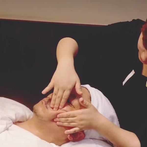 美肌メンズフェイシャルケア 10分 ¥2,750~ メンズ 理容室 錦糸町 美肌 イケメン|スカイビューレックス錦糸町楽天地ビル店