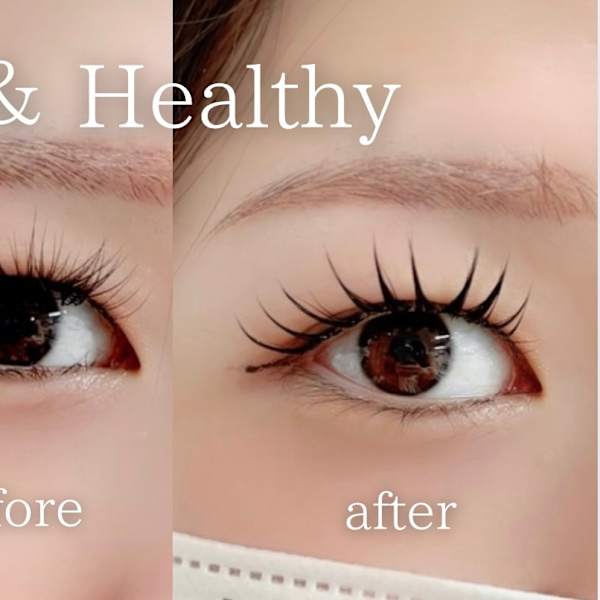 自然で上品♪大人女性の目元改革《まつエク×パーマ》大人気メニュー【&ヘルシー】|est-r. 福岡博多口店 Eye ＆ Nail