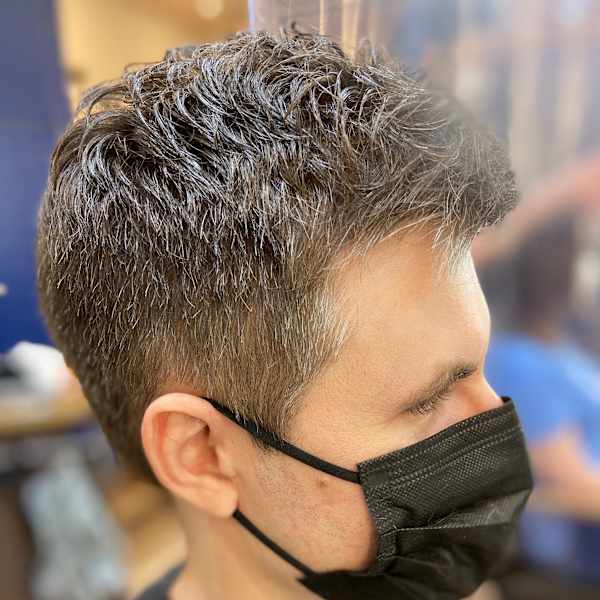 【★男性限定メニュー♬】ポイントパーマ+nina似合わせカット|nina 【ニーナ】三軒茶屋