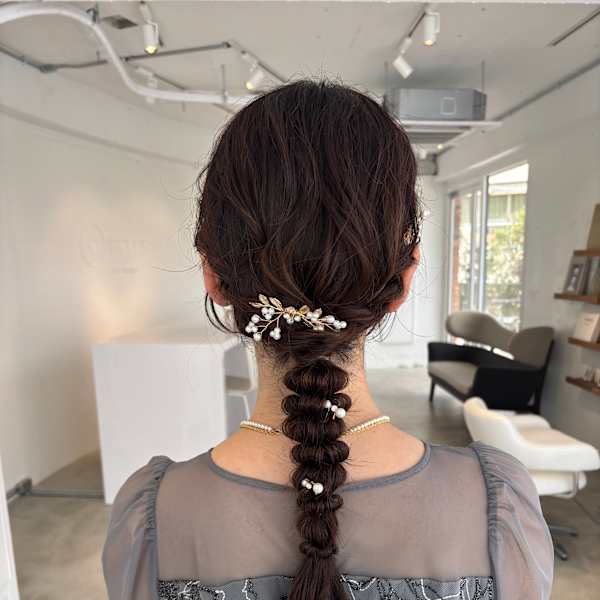 『RUKA専用メニュー』【想いを形にする】特別な日のオートクチュールヘア＆メイクで、感動を。|CIRCLES hair design 薬院浄水通り店